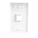 Placa de Pared de 1 Puerto, Keystone, con Espacio para Etiqueta, Color Blanco LINKEDPRO BY EPCOM - Vista 2