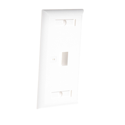 Placa de Pared de 1 Puerto, Keystone, con Espacio para Etiqueta, Color Blanco LINKEDPRO BY EPCOM - Vista 3