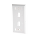 Placa de Pared de 2 Puertos, Keystone, con Espacio para Etiqueta, Color Blanco LINKEDPRO BY EPCOM - Vista 2