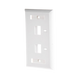Placa de Pared de 2 Puertos, Keystone, con Espacio para Etiqueta, Color Blanco LINKEDPRO BY EPCOM - Vista 2