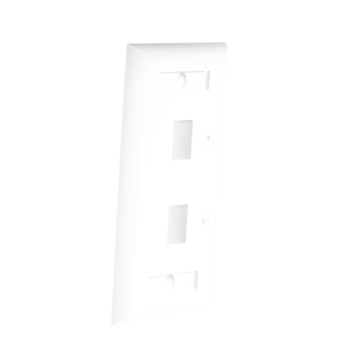 Placa de Pared de 2 Puertos, Keystone, con Espacio para Etiqueta, Color Blanco LINKEDPRO BY EPCOM - Vista 5