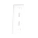 Placa de Pared de 2 Puertos, Keystone, con Espacio para Etiqueta, Color Blanco LINKEDPRO BY EPCOM - Vista 5
