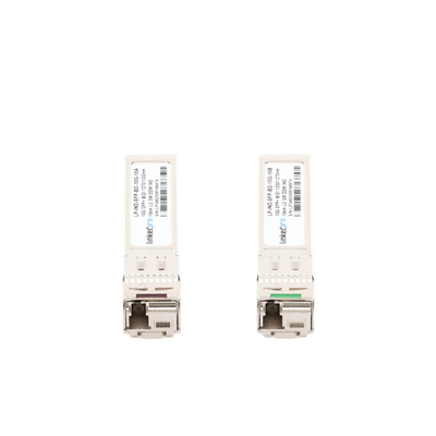 Transceptores Ópticos Industriales Bidireccionales SFP+ (Mini-Gbic) / Monomodo 1270 & 1330 nm / 10 Gbps / 10GBASE / Conect...