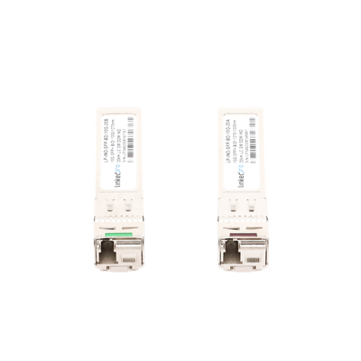 Transceptores Ópticos Industriales Bidireccionales SFP+ (Mini-Gbic) / Monomodo 1270 & 1330 nm / 10 Gbps / 10GBASE / Conect...