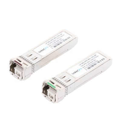 Transceptores Ópticos Industriales Bidireccionales SFP+ (Mini-Gbic) / Monomodo 1270 & 1330 nm / 10 Gbps / 10GBASE / Conect...