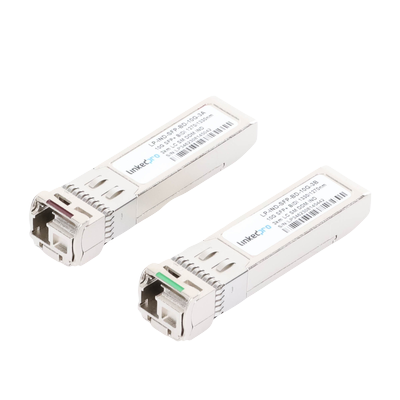 Transceptores Ópticos Industriales Bidireccionales SFP+ (Mini-Gbic) / Monomodo 1270 & 1330 nm / 10 Gbps / 10GBASE / Conect...