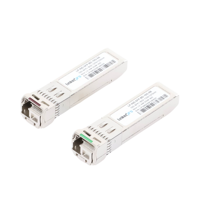 Transceptores Ópticos Industriales Bidireccionales SFP+ (Mini-Gbic) / Monomodo 1270 & 1330 nm / 10 Gbps / 10GBASE / Conect...