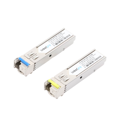 Transceptores Ópticos Industriales Bidireccionales SFP (Mini-Gbic) / Monomodo 1310 & 1550 nm / 1.25 Gbps / 1000BASE-BX / C...
