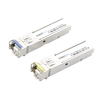 Transceptores Ópticos Industriales Bidireccionales SFP (Mini-Gbic) / Monomodo 1310 & 1550 nm / 1.25 Gbps / 1000BASE-BX / C...