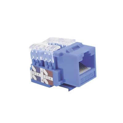 Módulo Jack 110 Cat6, Keystone para Faceplate - Color Azul LINKEDPRO BY EPCOM - Vista 3