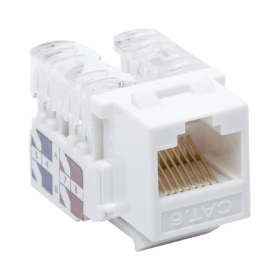 Módulo Jack Keystone Cat6 con Terminación 110 (Punchdown) para Faceplate - Color Blanco LINKEDPRO BY EPCOM - Vista 2