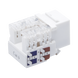 Módulo Jack Keystone Cat6 con Terminación 110 (Punchdown) para Faceplate - Color Blanco LINKEDPRO BY EPCOM - Vista 4