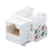 Módulo Jack Keystone Cat6 con Terminación 110 (Punchdown) para Faceplate - Color Blanco - LINKEDPRO BY EPCOM