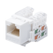 Módulo Jack Keystone Cat6 con Terminación 110 (Punchdown) para Faceplate - Color Blanco - LINKEDPRO BY EPCOM
