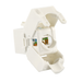Módulo Jack Keystone Cat6 (Toolless), con Terminación en Ángulo 180 - Color Blanco, Compatible con Faceplate y Patchpanel ...
