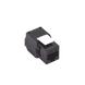 Módulo Jack Keystone Cat6A (Toolless), con Terminación en Ángulo 180 - Color Negro, Compatible con Faceplate y Patchpanel ...