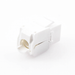 Módulo Jack Keystone Cat6A (Toolless), con Terminación en Ángulo 180 Grados Color Blanco, Compatible con Faceplate y Patch...