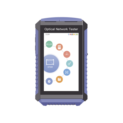 Mini OTDR Touch para Pruebas en Enlaces Fibra Óptica Activos (Prueba de Fibra Viva) / Longitud de Onda en 1625nm / Integra...