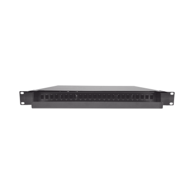 Distribuidor de Fibra Óptica Deslizable, Vacío, 19 Pulgadas (48.26 cm), Acepta 24 Adaptadores LC Duplex o LC Simplex o 24 ...