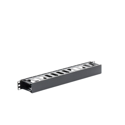 Organizador de Cables Horizontal de 1U para Rack de 19", Fabricado en Polímero Resistente a Deformaciones y Rayones LINKED...