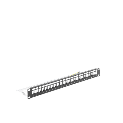 Patch Panel Modular Blindado (STP) de 24 Puertos, con Barra para Organizar Cable LINKEDPRO BY EPCOM - Vista 3