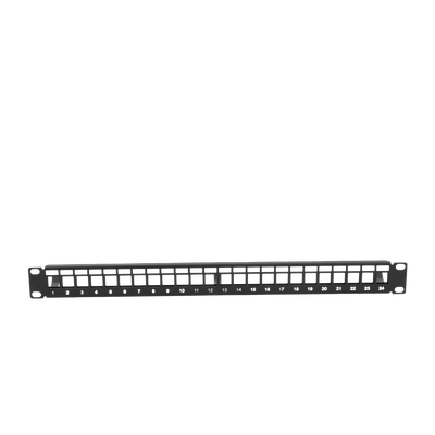 Patch Panel Modular sin Blindaje de 24 Puertos, 1U, con Barra para Organizar Cable LINKEDPRO BY EPCOM - Vista 2