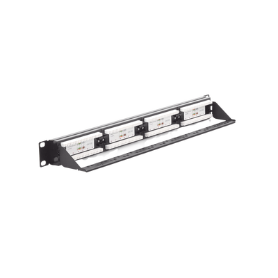 Panel de Parcheo de Impacto (110) UTP de 24 Puertos Cat5e, 19 Pulgadas con Barra para Organizar Cable LINKEDPRO BY EPCOM -...