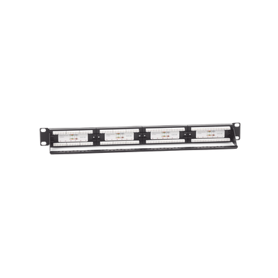 Panel de Parcheo de Impacto (110) UTP de 24 Puertos Cat5e, 19 Pulgadas con Barra para Organizar Cable LINKEDPRO BY EPCOM -...