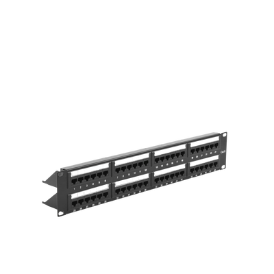 Panel de Parcheo de Impacto (110) UTP de 48 Puertos Cat6, 19 Pulgadas (48.26 cm), 2U, con Barra para Organizar Cable LINKE...