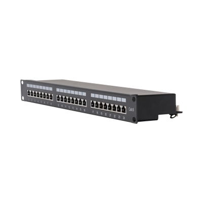 Panel de Parcheo de Impacto (110) Blindado (STP) de 24 Puertos Cat6, 19 Pulgadas LINKEDPRO BY EPCOM - Vista 3
