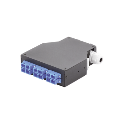 Distribuidor de Fibra Óptica para Riel Din, 6 Acopladores SC/UPC Duplex Monomodo con Charola de Empalme LINKEDPRO BY EPCOM...