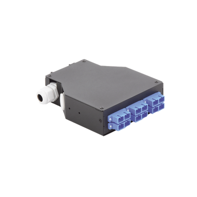 Distribuidor de Fibra Óptica para Riel Din, 6 Acopladores SC/UPC Duplex Monomodo con Charola de Empalme LINKEDPRO BY EPCOM...