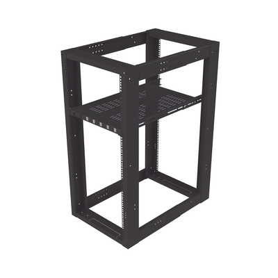 Charola Ventilada para Soportar Equipos en Rack, Profundidad Ajustable de 495 a 965 mm, 1U, Color Negro LINKEDPRO BY EPCOM...