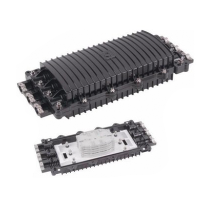 Caja de Distribución de Fibra Óptica Horizontal, hasta 96 Empalmes, Exterior IP68, 3 Puertos de Entrada y Salida - LINKEDP...