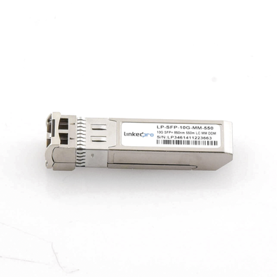 Transceptor Óptico SFP+ (Mini-Gbic) / Multimodo 850 nm / 10 Gbps / 10GBASE-SR / Conectores LC/UPC Dúplex / DDM / Hasta 550...