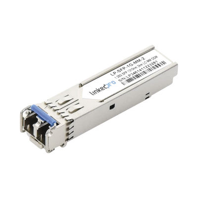 Transceptor Óptico SFP (Mini-Gbic) / Multimodo 1310 nm / 1.25 Gbps / 1000BASE-SX / Conectores LC/UPC Dúplex / DDM / Hasta ...