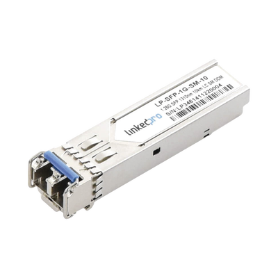 Transceptor Óptico SFP (Mini-Gbic) / Monomodo 1310 nm / 1.25 Gbps / 1000BASE-LX / Conectores LC/UPC Dúplex / DDM / Hasta 1...