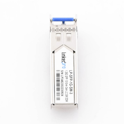 Transceptor Óptico SFP (Mini-Gbic) / Monomodo 1310 nm / 1.25 Gbps / 1000BASE / Conectores LC/UPC Dúplex / DDM / Hasta 3 km...