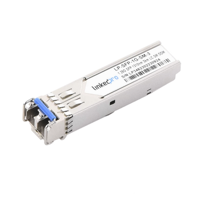 Transceptor Óptico SFP (Mini-Gbic) / Monomodo 1310 nm / 1.25 Gbps / 1000BASE-EX / Conectores LC/UPC Dúplex / DDM / Hasta 4...