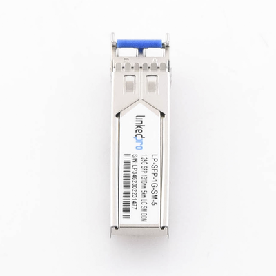 Transceptor Óptico SFP (Mini-Gbic) / Monomodo 1310 nm / 1.25 Gbps / 1000BASE / Conectores LC/UPC Dúplex / DDM / Hasta 5 km...