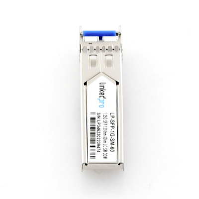 Transceptor Óptico SFP (Mini-Gbic) / Monomodo 1310 nm / 1.25 Gbps / 1000BASE-EX / Conectores LC/UPC Dúplex / DDM / Hasta 6...