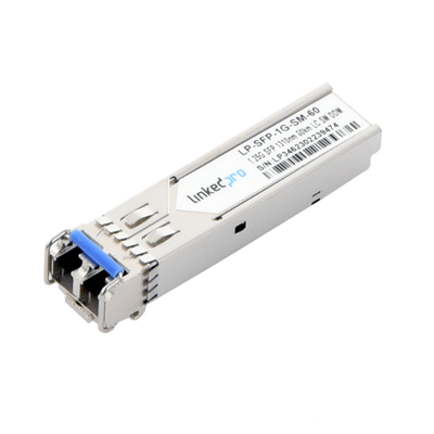 Transceptor Óptico SFP (Mini-Gbic) / Monomodo 1310 nm / 1.25 Gbps / 1000BASE-EX / Conectores LC/UPC Dúplex / DDM / Hasta 6...