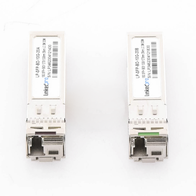 Transceptores Ópticos Bidireccionales SFP+ (Mini-Gbic) / Monomodo 1270 & 1330 nm / 10 Gbps / 1000BASE-BX / Conector LC/UPC...