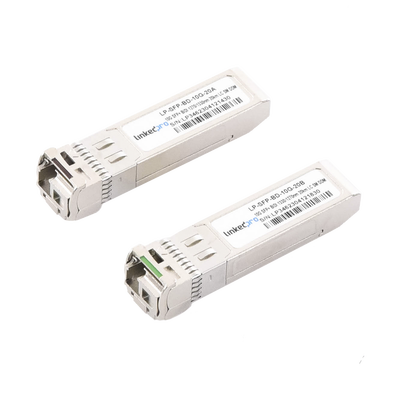 Transceptores Ópticos Bidireccionales SFP+ (Mini-Gbic) / Monomodo 1270 & 1330 nm / 10 Gbps / 1000BASE-BX / Conector LC/UPC...