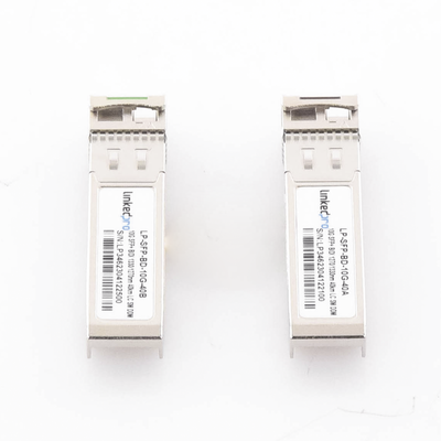 Transceptores Ópticos Bidireccionales SFP+ (Mini-Gbic) / Monomodo 1270 & 1330 nm / 10 Gbps / 1000BASE-BX / Conector LC/UPC...