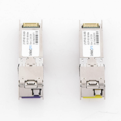 Transceptores Ópticos Bidireccionales SFP+ (Mini-Gbic) / Monomodo 1490 & 1550 nm / 10 Gbps / 10GBASE-BX / Conector LC/UPC ...