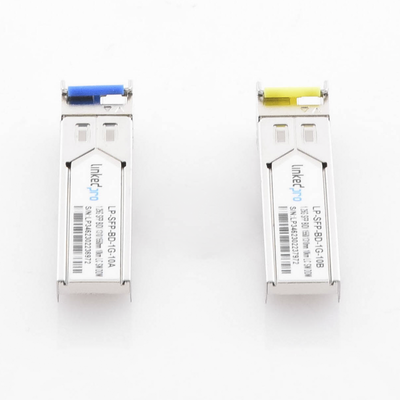 Transceptores Ópticos Bidireccionales SFP (Mini-Gbic) / Monomodo 1310 & 1550 nm / 1.25 Gbps / 1000BASE-BX / Conector LC/UP...