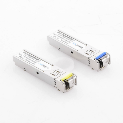 Transceptores Ópticos Bidireccionales SFP (Mini-Gbic) / Monomodo 1310 & 1550 nm / 1.25 Gbps / 1000BASE-BX / Conector LC/UP...