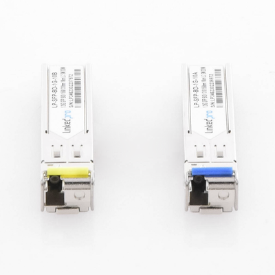 Transceptores Ópticos Bidireccionales SFP (Mini-Gbic) / Monomodo 1310 & 1550 nm / 1.25 Gbps / 1000BASE-BX / Conector LC/UP...