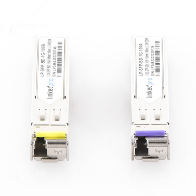 Transceptores Ópticos Bidireccionales SFP (Mini-Gbic) / Monomodo 1490 & 1550 nm / 1.25 Gbps / 1000BASE-BX / Conector LC/UP...